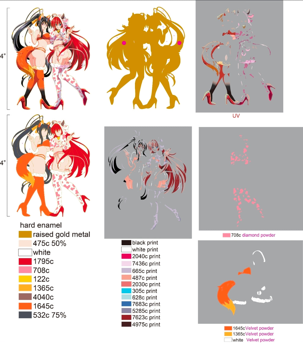 Rias & Akeno Preorder Pin